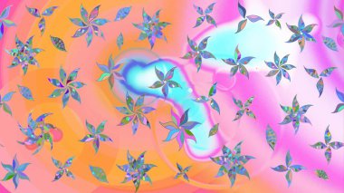 Sabıka fotoğraflarında, bebek kıyafetlerinde, duvar kâğıtlarında, paket kutularında falan kullanılabilir. Zarif, parlak ve eskiz pembe ve nötr çiçek deseni tasarımı. Raster..