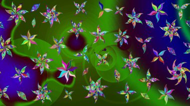 Of doodle elements. Hand drawn Raster illustration. Sketch flower pattern can be used for wallpaper, website background, wrapping paper, invitation, flyer, banner or website.