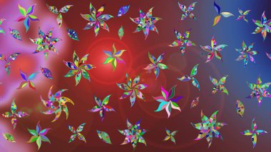 Özgürlük stili Millefleur 'lar. Küçük yabani çiçeklerdeki halk modelini çiz. Tekstil, duvar kâğıdı, kapaklar, yüzey, baskı, hediye paketi, hatıra defteri, dekupaj. Taşralı şıklığı.