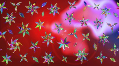 Güzel suluboya yaz çiçekleri deseni..