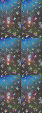 Raster illüstrasyonu. Moda baskısı. Eski model. Dekorasyon ve tasarım için güzel bir desen. Suluboya çizim kalıbı. Çiçeğin suluboya çizimlerinin zarif deseni.