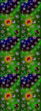 Kumaş, tekstil, duvar kağıdı baskısı için. Tomurcukları çiçek olan sevimli bir çiçek deseni. Eski usul. Raster. Eskiz geçmişi. Raster illüstrasyonu.