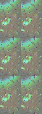 Raster illüstrasyonu. Küçük çiçekli basit bir çiçek çizimi. Gri ve bej renkli şirin çiçekler. Moda baskısı, albüm, ambalaj kağıdı, duvar kağıdı için zarif dekoratif süslemeler..