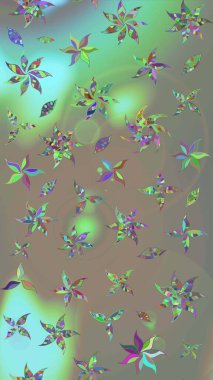 Güzel kumaş deseni. Renkli Yaz Temalı eskiz kalıbı. Düz Çiçek Elementleri Tasarımı. Raster illüstrasyonunda çiçek deseni çizimi.