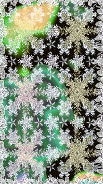 Tarafsız renklerde, altın elementlerle pürüzsüz bir desen. Şam tasarım için kusursuz desen.