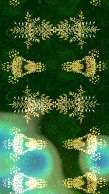 Geleneksel klasik süs. Arabesk ve çiçekli doğu raster desenleri. Arabesk ile klasik desen.