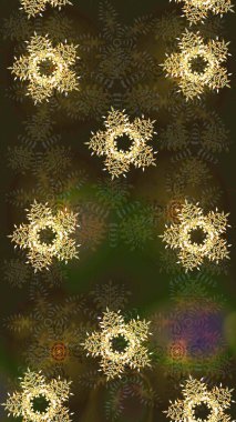 Raster Noel soyut renkli arka plan ve düşen kar tanesi. Noel süslemeleri ve Noel süslemeleri.