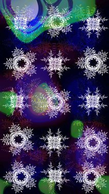 Kar Tanesi Simgesi. Raster illüstrasyonu. Raster illüstrasyonu. Siyah, mavi ve nötr renklerde izole kar taneleri.