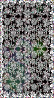 Düz Çiçek Elementleri Tasarımı. Sevimli çiçek raster deseni. Kusursuz Renksiz Bahar Temalı Kusursuz Arkaplan. Gri renkli çiçekler.