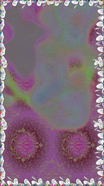 Renkli Bahar Temalı Kusursuz Arkaplan. Raster illüstrasyonu. Düz Çiçek Elementleri Tasarımı. Çiçek deseni. Kusursuz Chichi kumaş deseni..