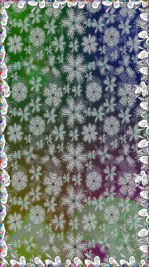 Raster illüstrasyonu. Şirin karalama çiçekleri olan kusursuz çiçek desenleri. Eskiz tarzı gri renkte. Raster illüstrasyonu. El yapımı çiçek ve bitki koleksiyonu.