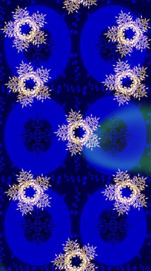 Tekstil, kumaş, ambalaj, hatıra defteri için hoş bir çiçek arkaplanı. El çizimi çiçekli, pürüzsüz bir desen. Mavi arka planda. Çocuksu tasarım.