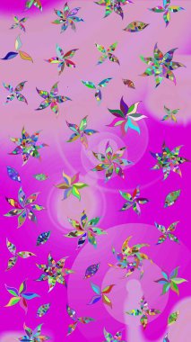 Nötr ve morumsu renkler. Suluboya resim taklit Raster çizimi. El çizimi, soyut ve süslü elementler. Yaz çiçekleri teması. Klasik çiçekler..