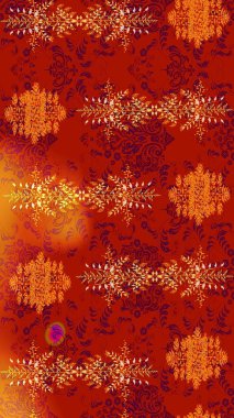 Kırmızı, turuncu ve mor renkte çiçekler. Yumuşak, yaz çiçekli arka plan. Raster çiçek desenli ve çiçekli..