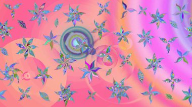 Güzel kumaş deseni. Bahar çiçekleriyle güzel bir çiçek deseni çizmişsin. Raster illüstrasyonu.