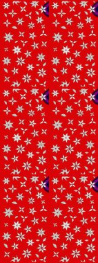 Asya tekstil tarzında. Düz Çiçek Elementleri Tasarımı. Güzel kumaş deseni. Renkli Bahar Teması eskiz kalıbı. Raster illüstrasyonu. Çiçek desenini çiz.