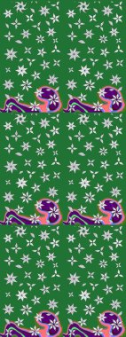 Sabıka fotoğraflarında, bebek kıyafetlerinde, duvar kâğıtlarında, paket kutularında falan kullanılabilir. Zarif, parlak ve eskiz yeşil ve nötr çiçek deseni tasarımı.