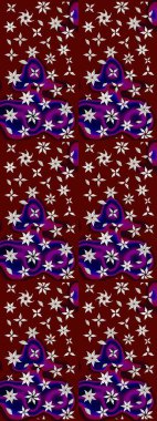 Çiçek kompozisyonu. Çiçek arkaplan. - Kırmızı ve kahverengi çiçekler. Küçük çiçekte güzel bir desen var. Raster deseni. Doğa. Çiçek kolajı.