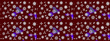 Raster çiçek desenli çiçek deseni, yapraklar, dekoratif elementler, sıçrama, lekeler, el çizimi kontur çizgileri ve Doodle çizim stili, grafik raster çizim çizimi.