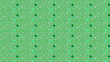 Renkli Bahar Teması eskiz kalıbı. Yeşil renkte zarif çiçek buketi suluboya. Raster illüstrasyonu. Düz Çiçek Elementleri Tasarımı.