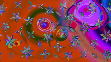 Doodle tarzı. Tekstil ve kapak tasarımı için mükemmel. Elle çizilmiş sonbahar çiçeği deseni. Renkli turuncu ve kahverengi çizim kalıpları. Turuncu ve kahverengi renkte çiçekler.