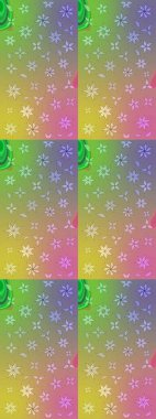 Parmak izi, kumaş, duvar kâğıdı, tekstil için raster dokusu. Renkli grunge, koloni ve yeşil çiçeklerle soyut bir arka plan oluşturur. Nakış desenli çiçek deseni..