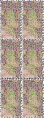 Yazdırmayı tekrarla. Tarafsız ve bej renkli suluboya kelebekleri olan pürüzsüz bir arkaplan deseni. Sonsuz. Raster illüstrasyonu.