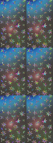 Nazik, narin çiçek arkaplanı. Gri ve mavi renkte çiçekler. Raster çiçek desenli ve çiçekli..