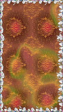 Şatafatlı bahar bahçesi dokusu. Çiçek deseni. Raster illüstrasyonu. Çiçeksiz arkaplan.