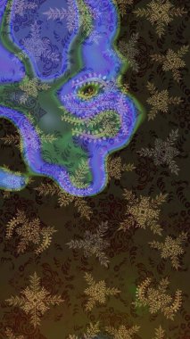 Renkli elementlerle Raster ilginç desen.