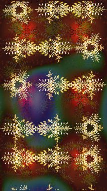 Vadinin çiçekleri kahverengi, yeşil ve kırmızı renklerde. Suluboya, elle çizilmiş. Raster - stok. Taslak arkaplan deseni.