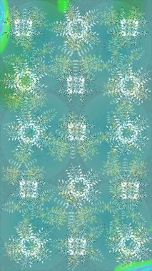 Raster. Meteoroloji buz koleksiyonu. Kış mavisi, nötr ve yeşil noel kar kristal elementi. Xmas Frost kar taneleri izole edilmiş siluet sembolü. Kar Tanesi raster simgesi arkaplanı.