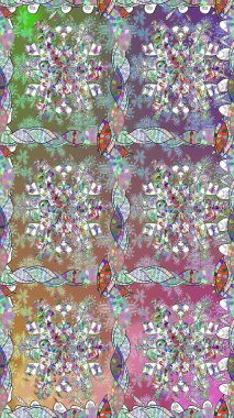 Tarafsız renklerde çiçekler. Renkli Yaz Temalı Kusursuz Arkaplan. Çiçekli kusursuz retro desen. Düz Çiçek Elementleri Tasarımı.