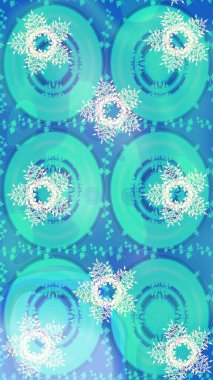 Çiçek süslemeli Raster eskiz deseni. Tarafsız, mavi ve beyaz renkler üzerine Arapça dekor. Doğu tarzında klasik tasarım öğesi. Duvar kâğıdı için altın süslü bir illüstrasyon. Süslü dantel iz sürücü.