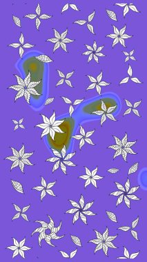 Raster illüstrasyonu. Küçük çaplı çiçeklerdeki basit şirin desenler. Tekstil veya kitap kapakları, imalat, duvar kağıtları, baskı, hediye paketi ve yapıştırma kitabı için çiçek eskiz geçmişi.