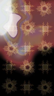 Elle çizilmiş kartanesi karalaması. Yılbaşı kış tasarımı için renkli kar taneleri. Raster illüstrasyonu.