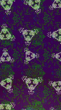 Küçük çiçekli şirin bir desen. Çiçek ve yapraklı çiçek deseni. Raster illüstrasyonu.