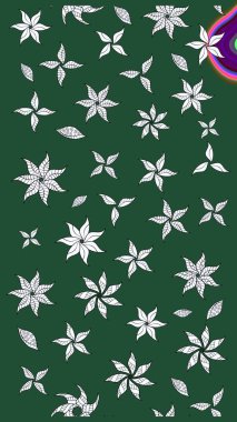 Kumaş, duvar kağıdı ve kağıt üzerine baskı yapmak için gelişen arka plan. Moda arka planında parlak buketler. Eski usul küçük çiçekli şirin bir eskiz deseni. Raster illüstrasyonu.