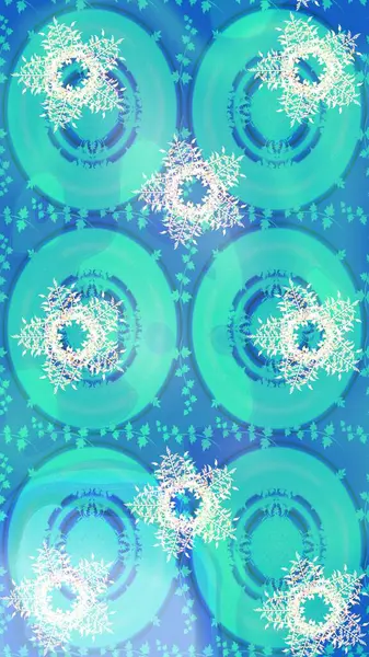 Çiçek süslemeli Raster eskiz deseni. Tarafsız, mavi ve beyaz renkler üzerine Arapça dekor. Doğu tarzında klasik tasarım öğesi. Duvar kâğıdı için altın süslü bir illüstrasyon. Süslü dantel iz sürücü.