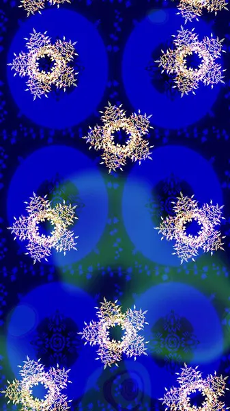 Yeşil, nötr ve mavi renkte çiçekler. Çiçeksiz desenli arka plan, darbeler, sıçramalar, yaz çiçekleri. Raster illüstrasyonu.