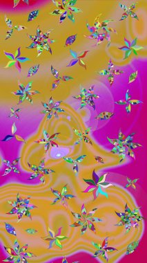 Raster Güzel kumaş deseni. Çiçek arkaplan ile soyut zarafet çizim deseni.