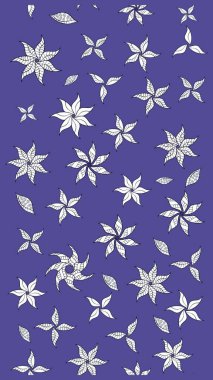 Yumuşak, bahar çiçekli arka plan. Mor ve nötr renklerde çiçekler. Raster çiçek desenli ve çiçekli..