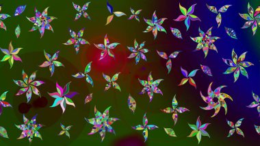 Eski moda arka plan. Raster illüstrasyonu. Desen, çizim, çiçek sınırı. Kıvırcık, parlak örgü. Çiçek çelengi. Güzel, pürüzsüz kumaş, tuval..