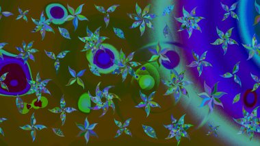 Güzel kumaş deseni. Düz Çiçek Elementleri Tasarımı. Renkli Bahar Teması eskiz kalıbı. Raster illüstrasyonunda çiçek deseni çizimi.