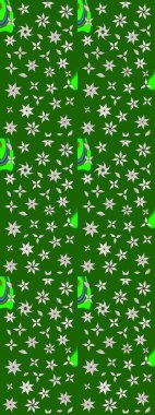 Küçük çiçekteki sevimli çiçek deseni. Robot resim. Raster illüstrasyonu.