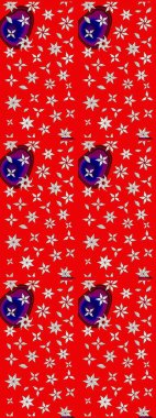 Raster çiçek desenli çiçek deseni, yapraklar, dekoratif elementler, sıçrama, lekeler, el çizimi kontur çizgileri ve Doodle çizim stili, grafik raster çizim çizimi.