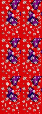 Renkli Bahar Teması eskiz kalıbı. Düz Çiçek Elementleri Tasarımı. Raster..