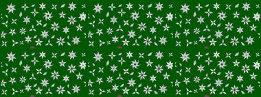 Raster. Yeşil ve nötr renkte güzel çiçekli eskiz deseni, suluboya çiçek deseni, duvar kağıdı, kart veya kumaş için fayanslı.