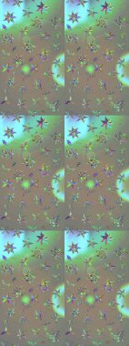 Raster illüstrasyonu. Eski model. Moda baskısı. Suluboya çizim kalıbı. Dekorasyon ve tasarım için güzel bir desen. Çiçeğin suluboya çizimlerinin zarif deseni.