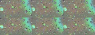 Klasik çiçek tasarımı elementleri. Gri ve bej renkli kıvırcık çiçekler gri ve bej renklerde şekillenir. Raster illüstrasyonu.